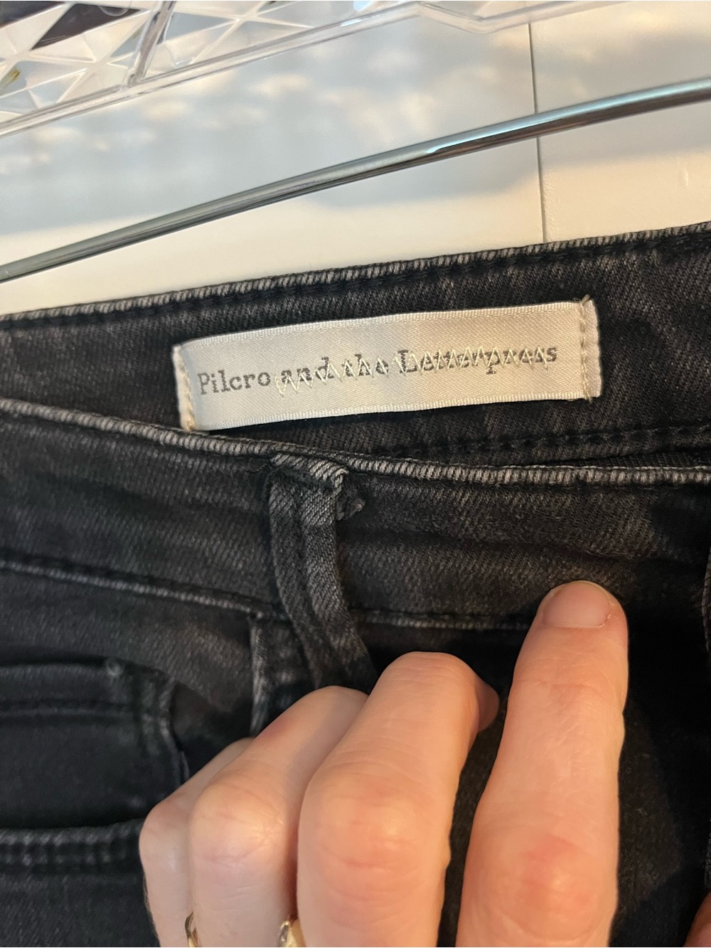 Pilcro Skinny Jeans in Black Wash